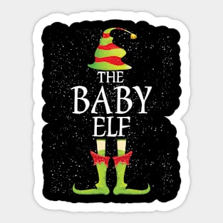 Baby Elf Family Matching Christmas Group Funny Gift Sticker